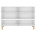 vidaXL Buffet blanc 103 5x35x70 cm bois d'ingénierie