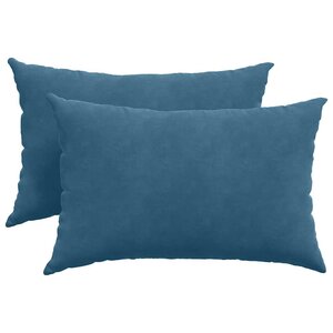 vidaXL Coussins de canapé 2 Pièces Bleu 60 x 40 cm