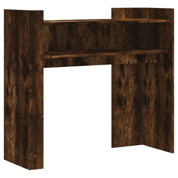 vidaXL Table console chêne fumé 100x35x90 cm bois d'ingénierie