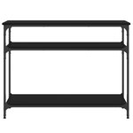 vidaXL Table console noir 100x29x75 cm bois d'ingénierie