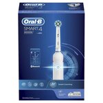Oral-b smart 4 4000n brosse a dents électrique par braun - blanc