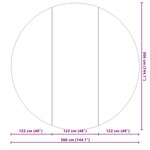 vidaXL Tapis de sol de piscine noir Ø 366 cm en tissu non tissé rond.