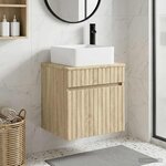 vidaXL Meuble de lavabo mural Chêne Sonoma 49 x 41 x 63 cm
