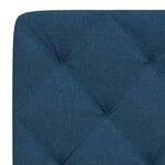 vidaXL Coussin de tête de lit bleu 160 cm tissu