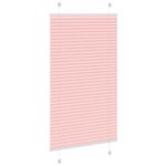 vidaXL Store plissé rose 75x150 cm largeur du tissu 74 4 cm polyester