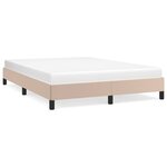 VidaXL Cadre de lit sans matelas cappuccino 140x200 cm similicuir