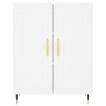 vidaXL Buffet haut Blanc 69 5x34x180 cm Bois d'ingénierie