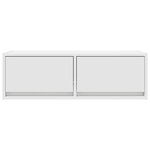 vidaXL Meuble TV blanc 80x31x25 5 cm bois d'ingénierie