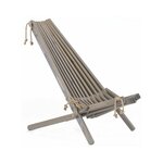 Chilienne scandinave avec repose-pieds pin gris