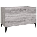 vidaXL Armoire à disques sonoma gris 74 5x38x48 cm bois d'ingénierie