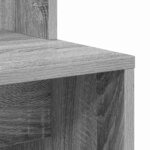 vidaXL Bureau Sonoma gris 78.5 x 37 x 154.5 cm Bois d'ingénierie