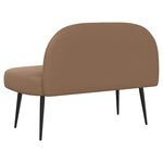 vidaXL Banc rembourré avec dossier Cappuccino 110 x 60 x 76 cm