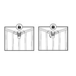 Barrière Pare feu pliable avec portillon – protection feu cheminée et poêle