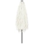 vidaXL Parasol de jardin avec mât en acier blanc 268x268x226 cm