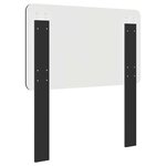 vidaXL Tête de lit Chêne noir 80 cm Bois d'ingénierie