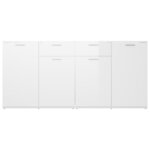 vidaXL Buffet Blanc brillant 160x36x75 cm Bois d'ingénierie