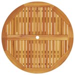 Set de salle à manger de jardin 5 pièces en bois massif d'acacia