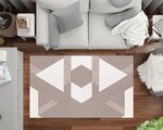 Tapis de salon ZINO 80 x 150 cm - Beige