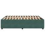 vidaXL Cadre de lit sans matelas vert foncé 140x200 cm velours