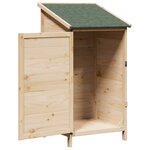 vidaXL Abri de jardin Naturel 59 x 56 x 113 5 cm Bois de Sapin Massif