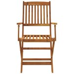 vidaXL Ensemble à manger d'extérieur pliable 7Pièces Bois d'acacia solide