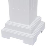 vidaXL Support pilier classique carré pour plantes MDF