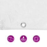 vidaXL Couverture végétale avec œillets 2x5 m PVC