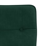 vidaXL Chaises à manger lot de 2 Vert foncé Velours