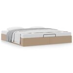 vidaXL Cadre de lit ottoman sans matelas cappuccino 160x200 cm