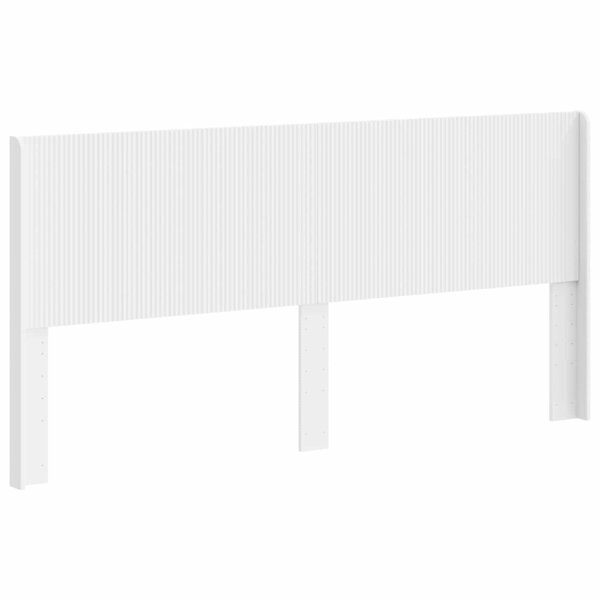 vidaXL Tête de lit Blanc Bois d'ingénierie