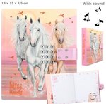 Journal intime rose avec code chevaux