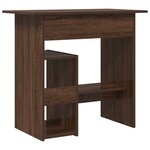 vidaXL Bureau Chêne marron 80x45x74 cm Bois d'ingénierie