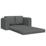 vidaXL Canapé-Lit Gris foncé 148 x 71 x 83 cm tissu
