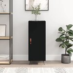 vidaXL Buffet Noir 34 5x34x90 cm Bois d'ingénierie