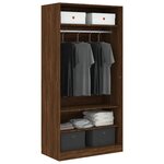 vidaXL Garde-robe chêne marron 100x50x200 cm bois d'ingénierie