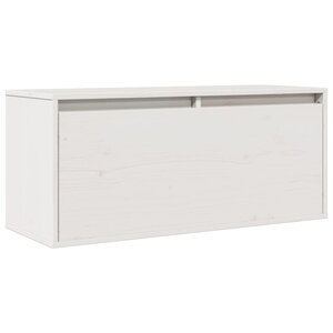 vidaXL Armoire murale Blanc 80x30x35 cm Bois de pin massif