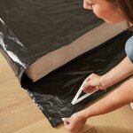 Pack and Move - Housse de protection matelas 2 places - 160 x 230 cm - Imperméable et anti-poussière - Fermeture facile