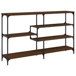 vidaXL Table console chêne marron 160x32x95 cm bois d'ingénierie