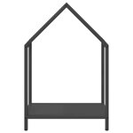 vidaXL Portant de bois chauffage noir 40x25x60 cm