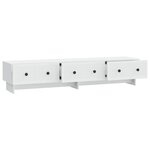 vidaXL Meuble TV Blanc 147 x 34 5 x 30 cm Bois d'ingénierie
