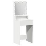 vidaXL Table de Toilette Blanc 50 x 41 x 135 cm Bois d'ingénierie