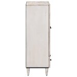 vidaXL Buffet Haut Blanc 60 x 33 5 x 100 cm Bois de mangue massif