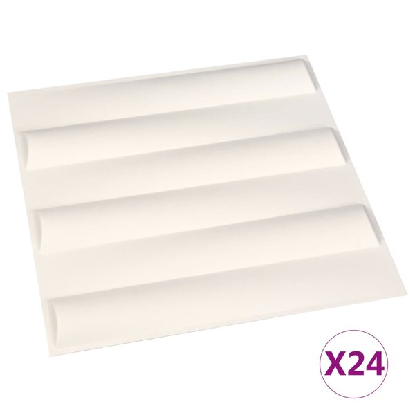 vidaXL Panneaux muraux 3D 24 Pièces 0 5x0 5 m 6 m²