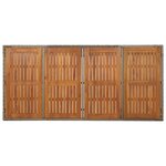 vidaXL Ensemble à manger jardin et coussins 7 Pièces gris rotin