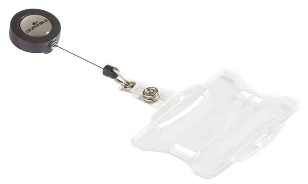 porte-noms  avec porte-badge  85 x 54 mm DURABLE