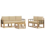 vidaXL Ensemble de canapés d'extérieur 6 Pièces