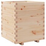 vidaXL Jardinière 60x60x72 5 cm bois de pin massif