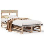 vidaXL Cadre de lit sans matelas 90x190 cm bois de pin massif