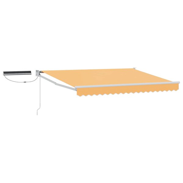 vidaXL Auvent rétractable électrique Sable 100 Polyester et Aluminium