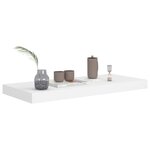 vidaXL Étagères murales flottantes 2 Pièces blanc 60x23 5x3 8 cm MDF